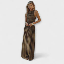 Zendaya - Vestido Maxí de Algodón Largo