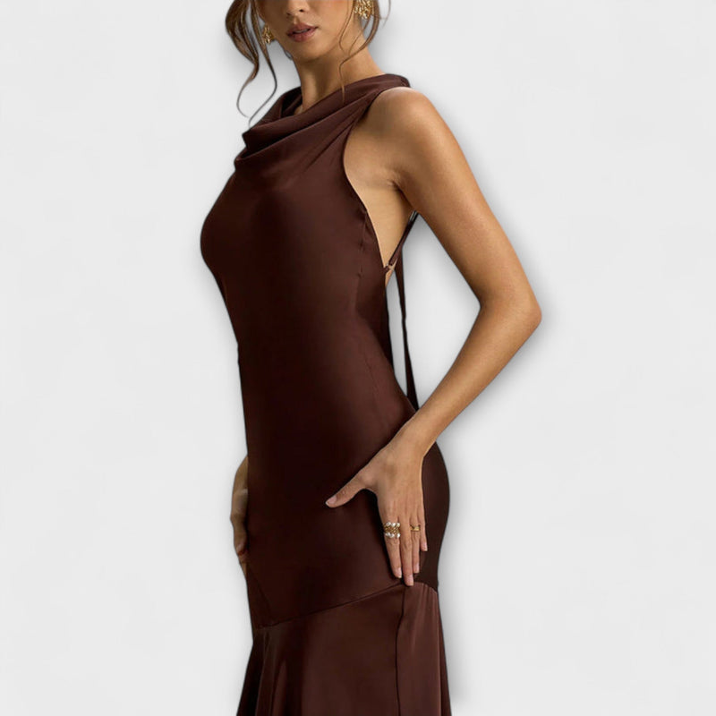 Lennon - Elegante Maxikleid aus Satin