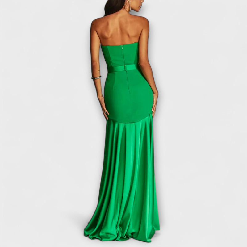 Vada - Vestido Maxi sin hombros con escote en V