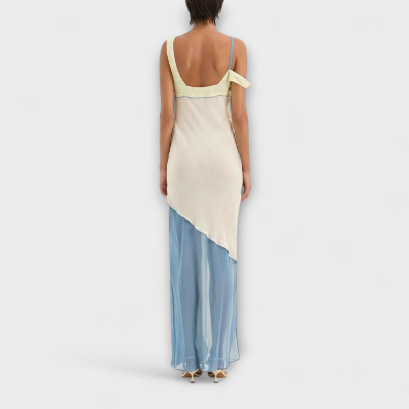 Alora - Vestido Midi Thames con Detalle de Corte