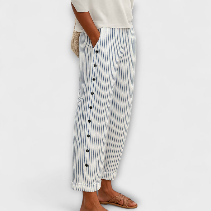 Rea - Pantalones de ocio a rayas relajados