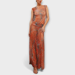Phoenix - Body de Malla con Ondas Brillantes