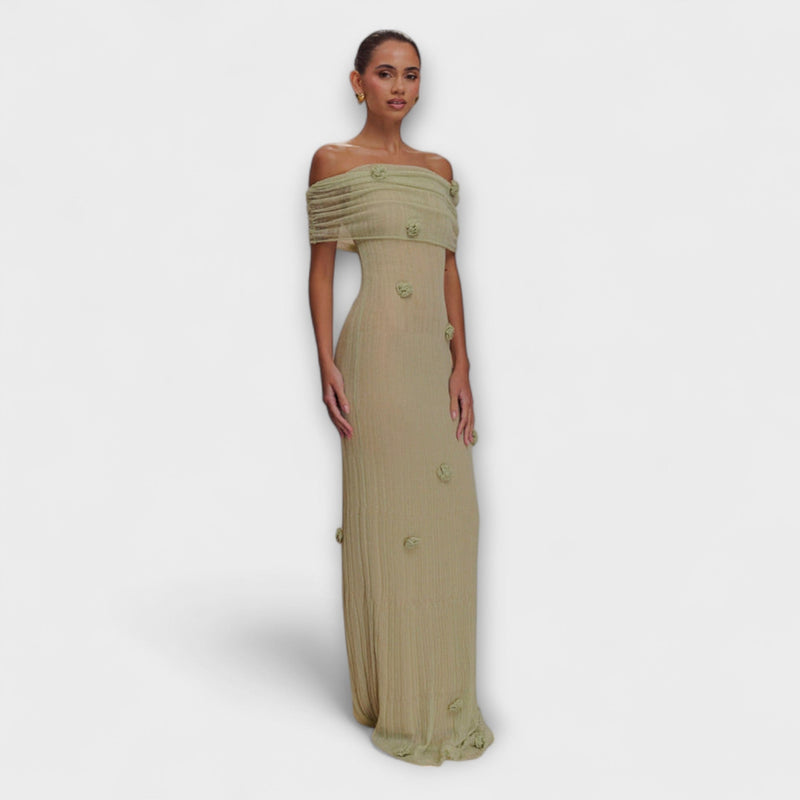 Erica - Vestido Maxilargo