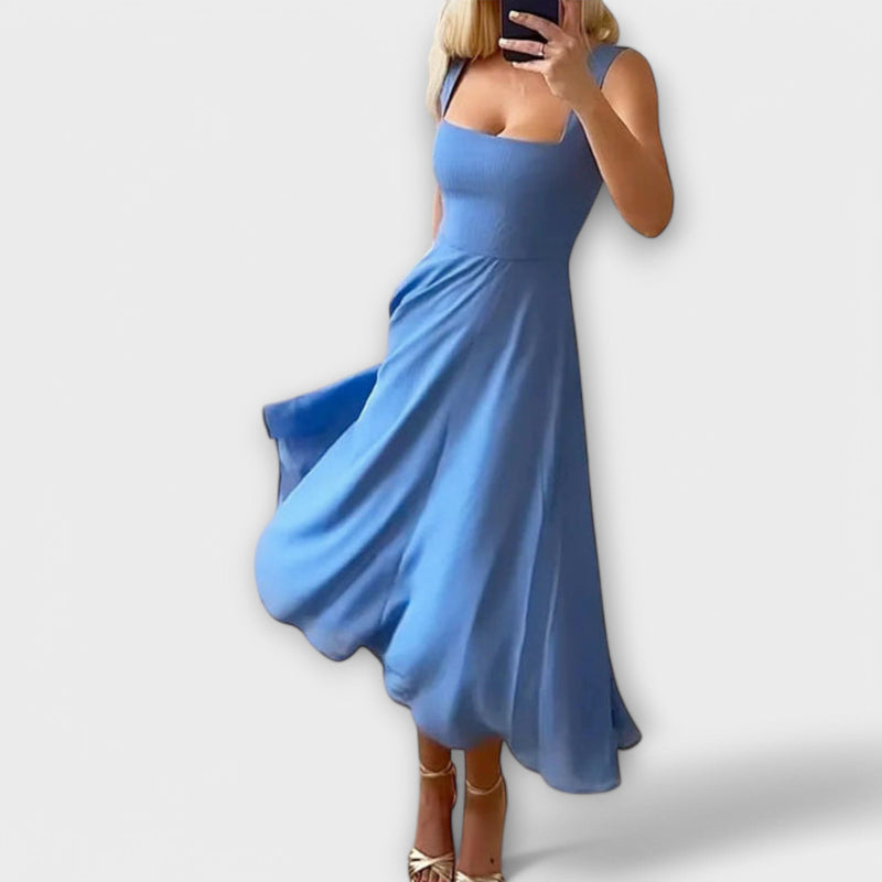 Elegante vestido sin mangas