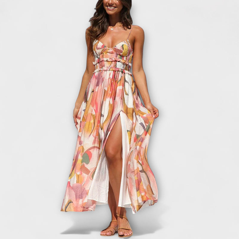 Annalise - Vestido Impreso Walk