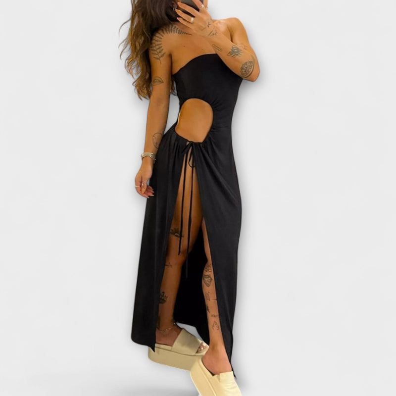 Winona - Mono con tirantes y vestido con aberturas laterales