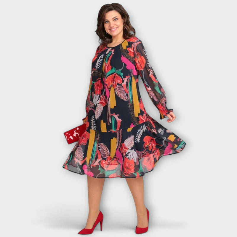 Caroline - Elegante vestido de talla grande para el máximo confort