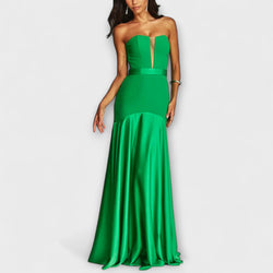 Vada - Vestido Maxi sin hombros con escote en V