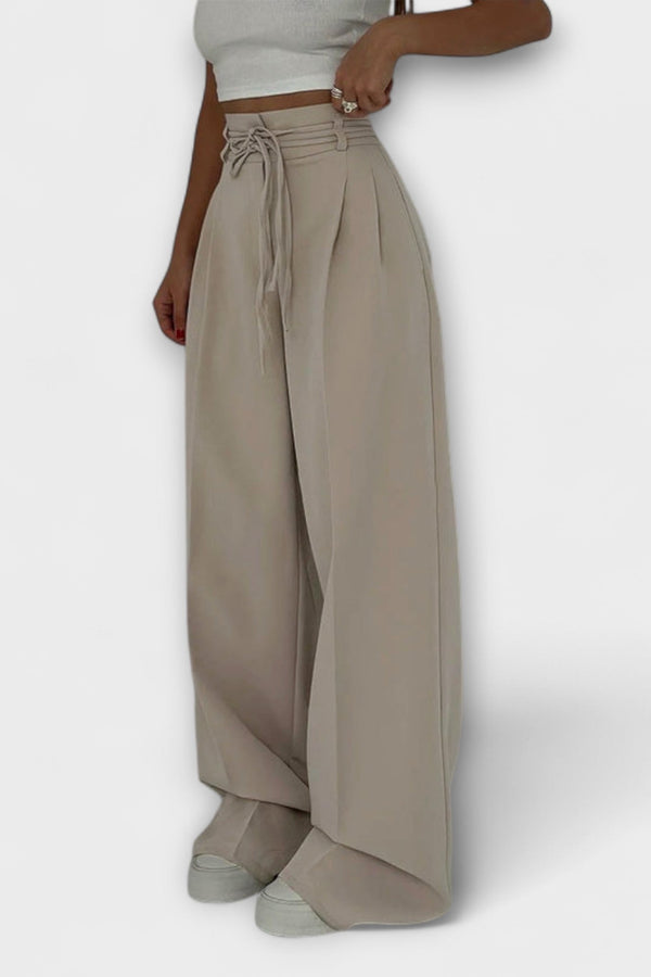 Jill - Pantalones de Ocio Con Cordones