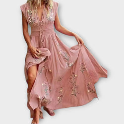 Felizia – Vestido Boho con encantadores bordados