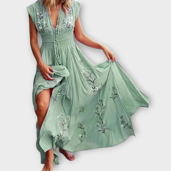 Felizia – Vestido Boho con encantadores bordados
