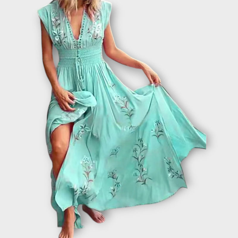 Felizia – Vestido Boho con encantadores bordados