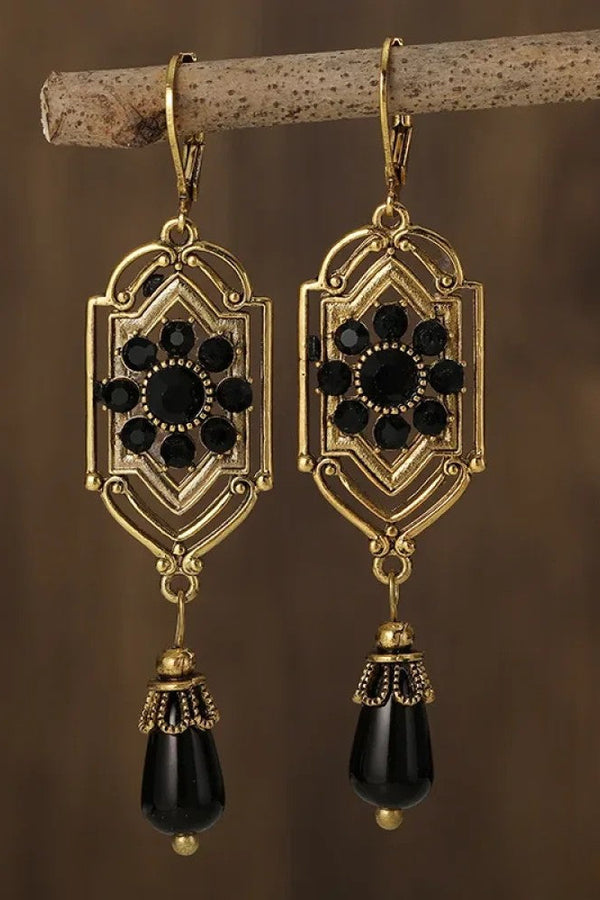 Pendientes Retro Negros