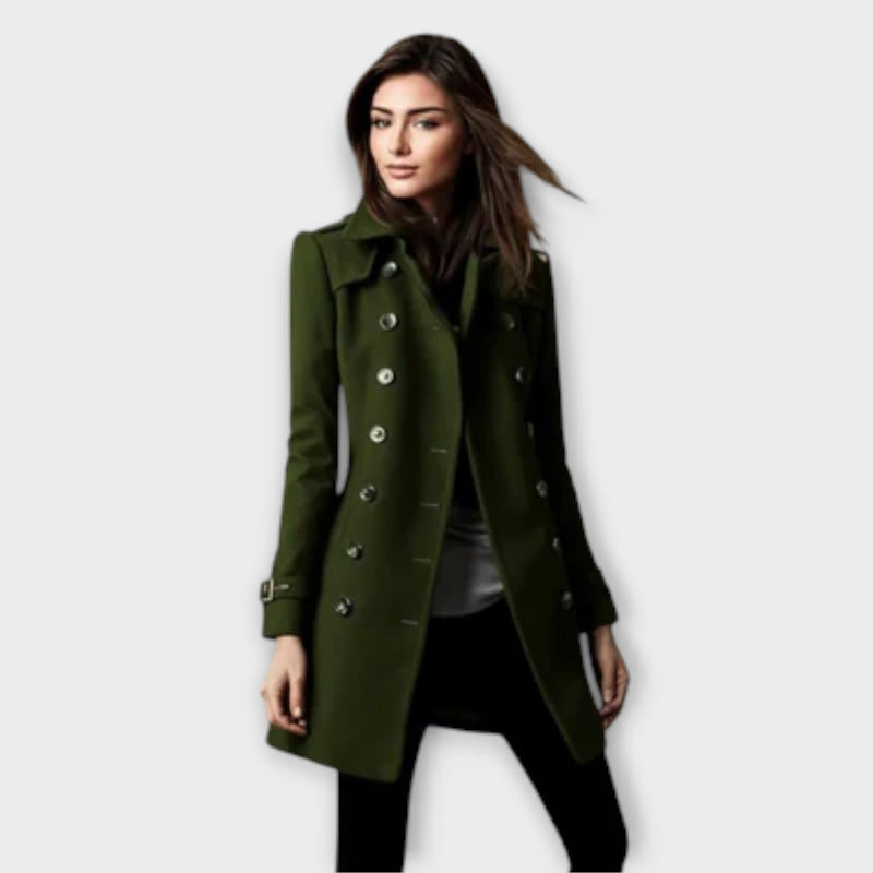 Linda - Abrigo Trench de Doble Botonadura
