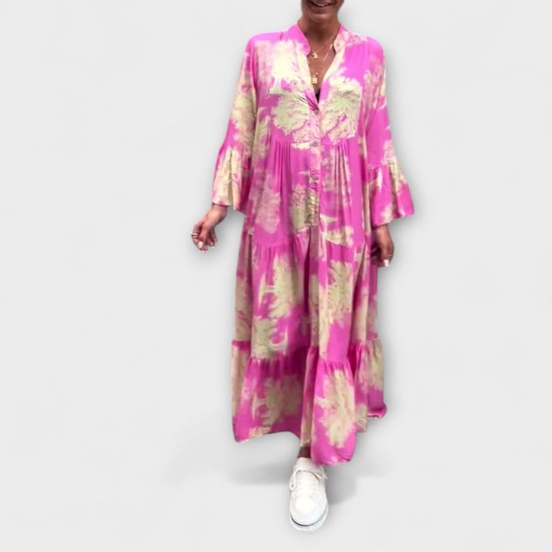 Nerina - Elegante vestido floral maxi