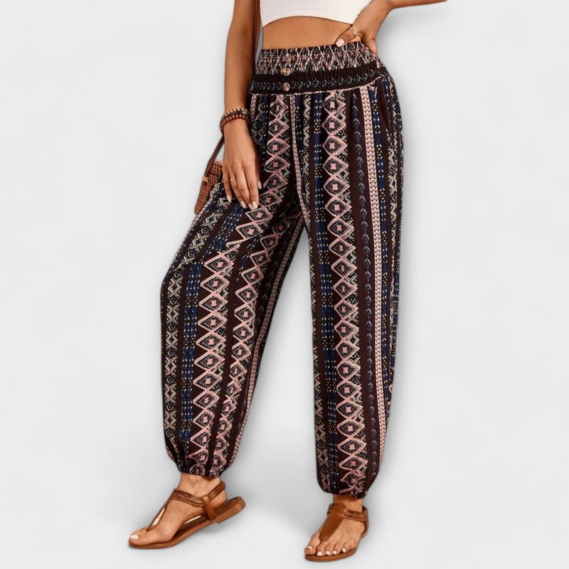Scarlett - Pantalón con gráfico étnico