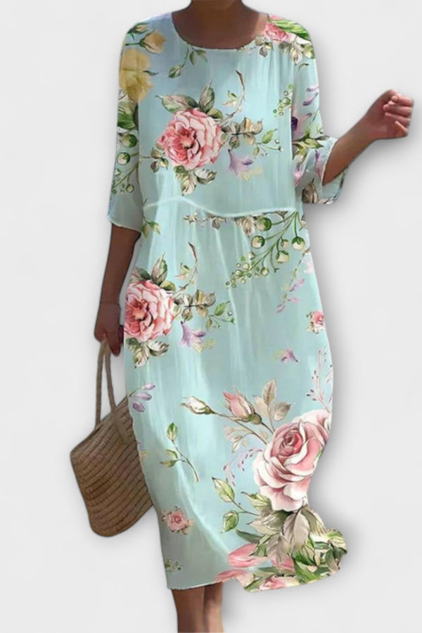 Miranda - Vestido Maxí Floral Elegante