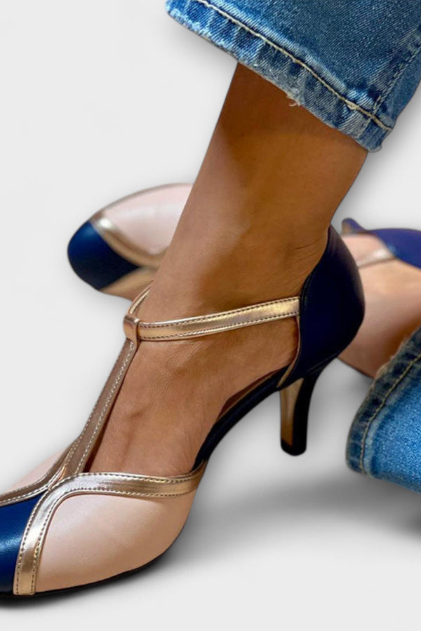 Alessia – Elegancia T-Strap Bicolor