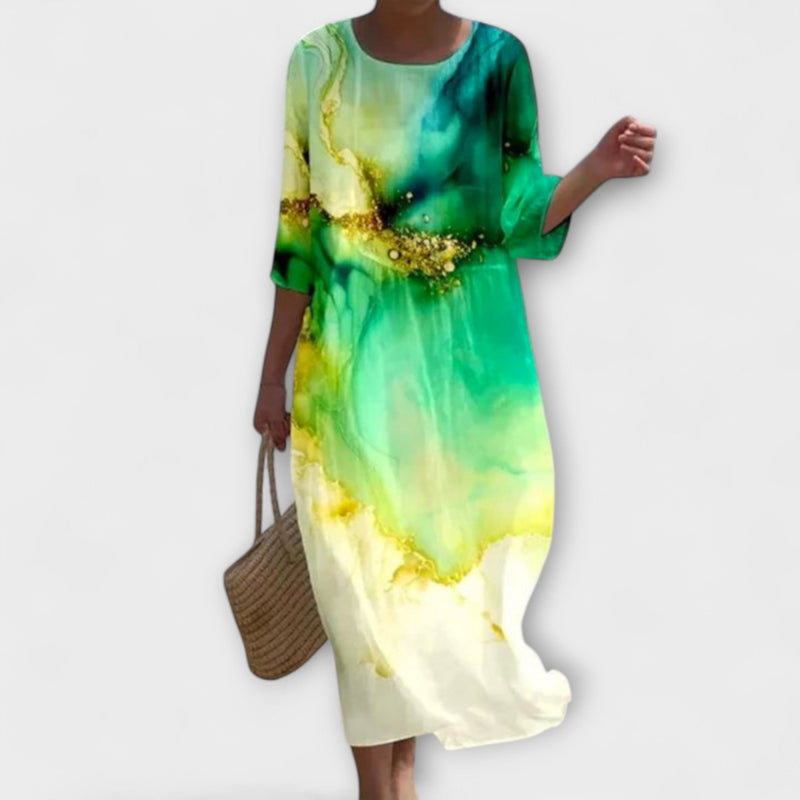 Miranda - Vestido Maxí Floral Elegante