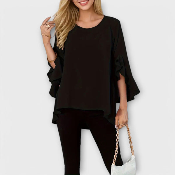 Aria - La blusa de primavera perfecta con cuello redondo