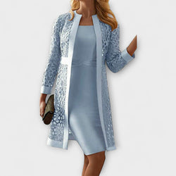 Runa - Elegante vestido de encaje de dos piezas
