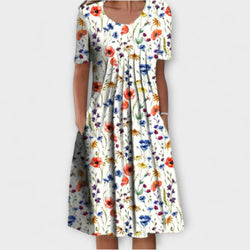 Emelie – Elegante vestido de capas con control de abdomen