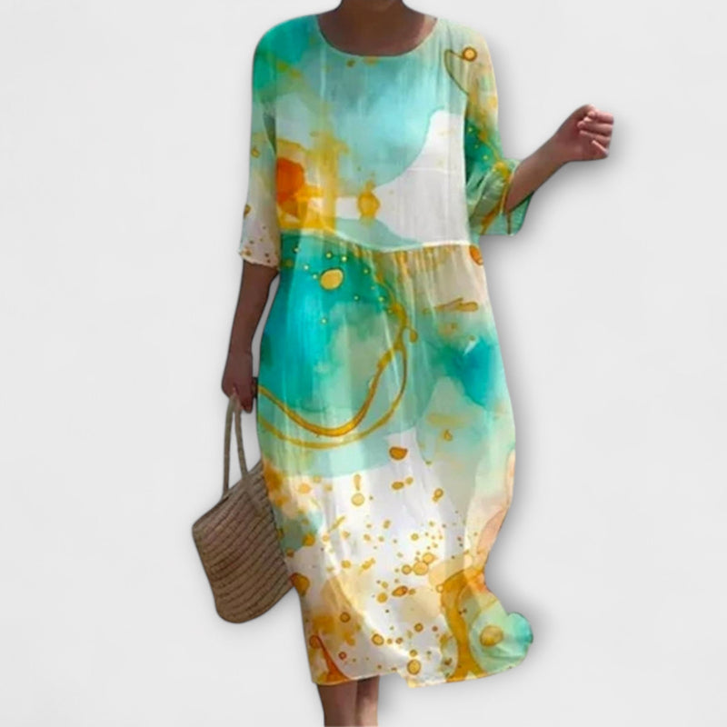 Miranda - Vestido Maxí Floral Elegante
