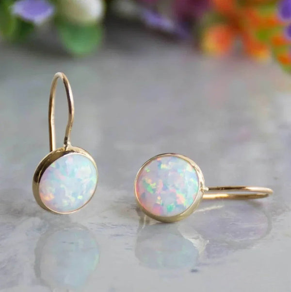 Pendientes Retro Opalstein Dorados