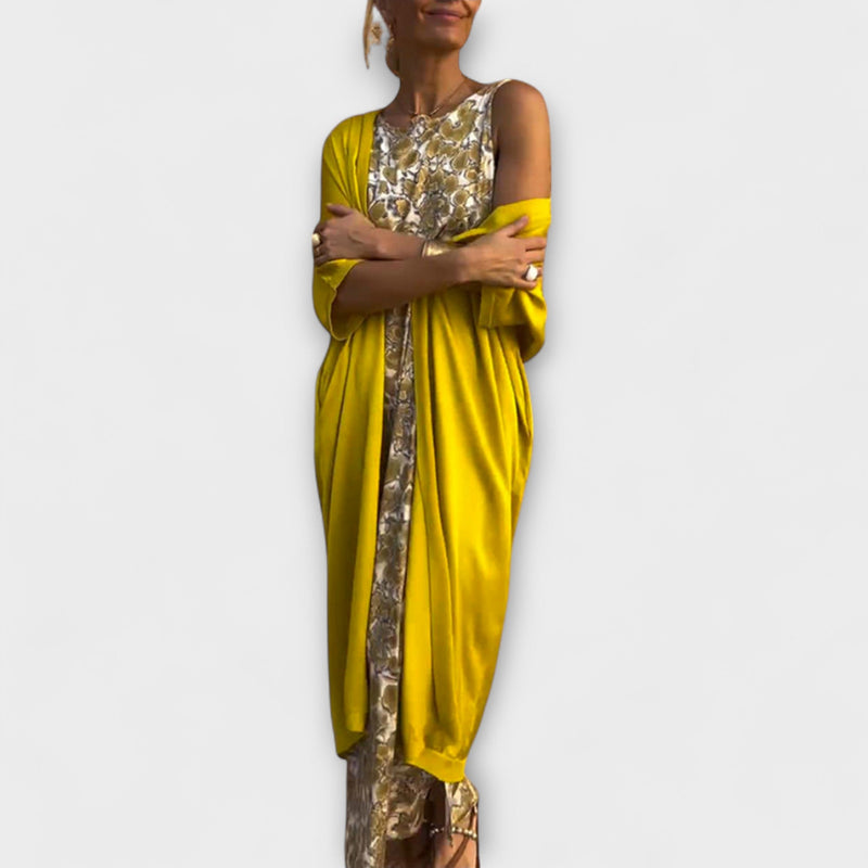 Charlotte - Vestido Elegante con Cardigan a Juego