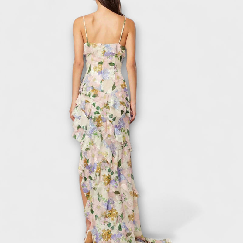 Indie - Vestido con volantes y tirantes