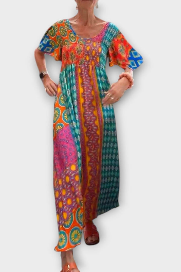 Melania - Vestido Boho Vibrante