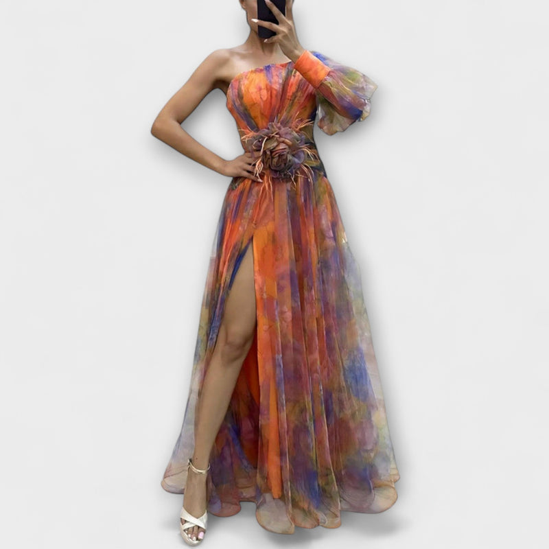 Minna – Vestido Maxi Amelie Asimétrico