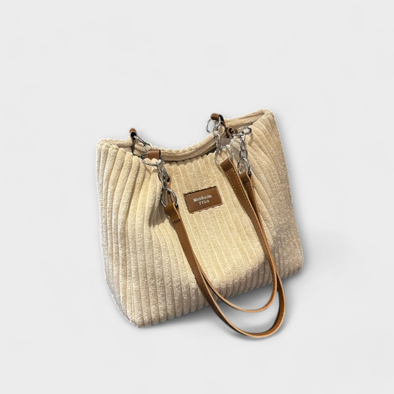 Bolso de hombro de terciopelo suave