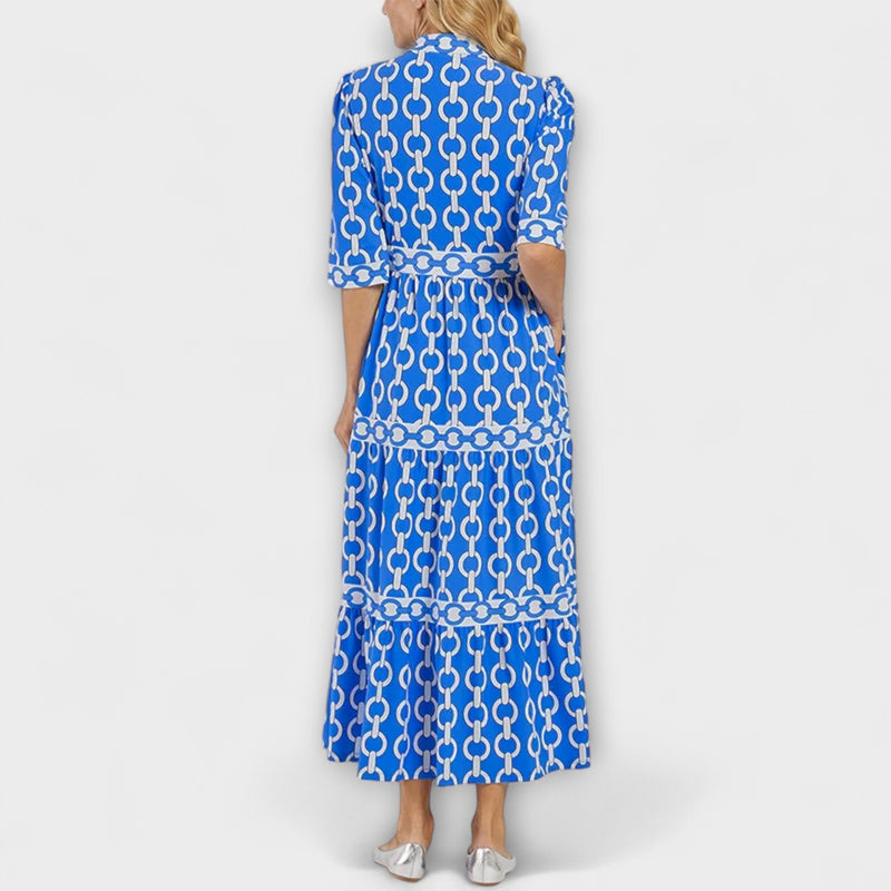 Juliette - Vestido midi con estampado de cadenas