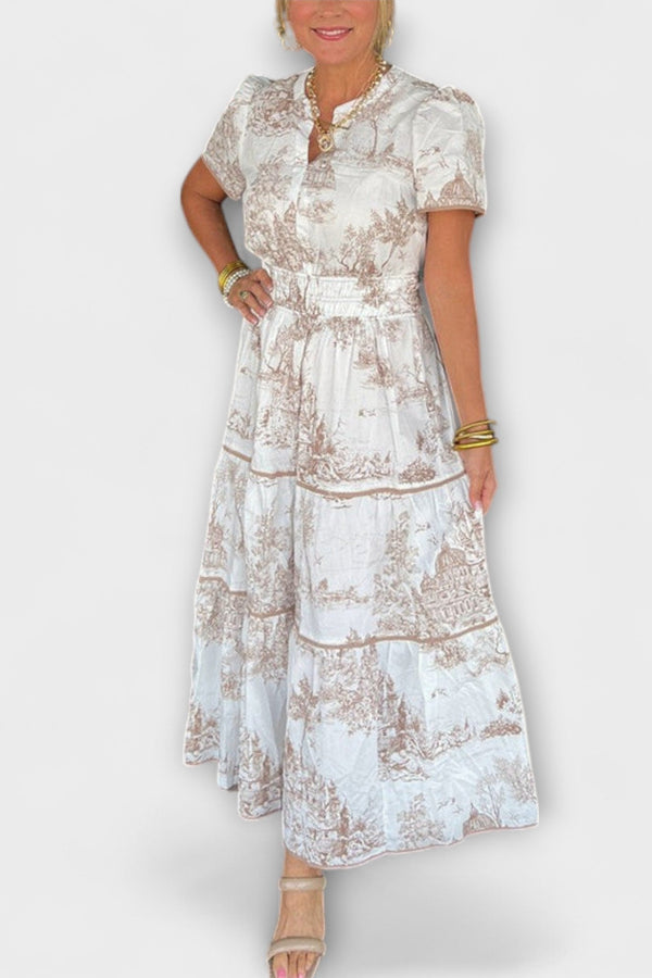 Eliza - Vestido Maxi de Toile Atemporal