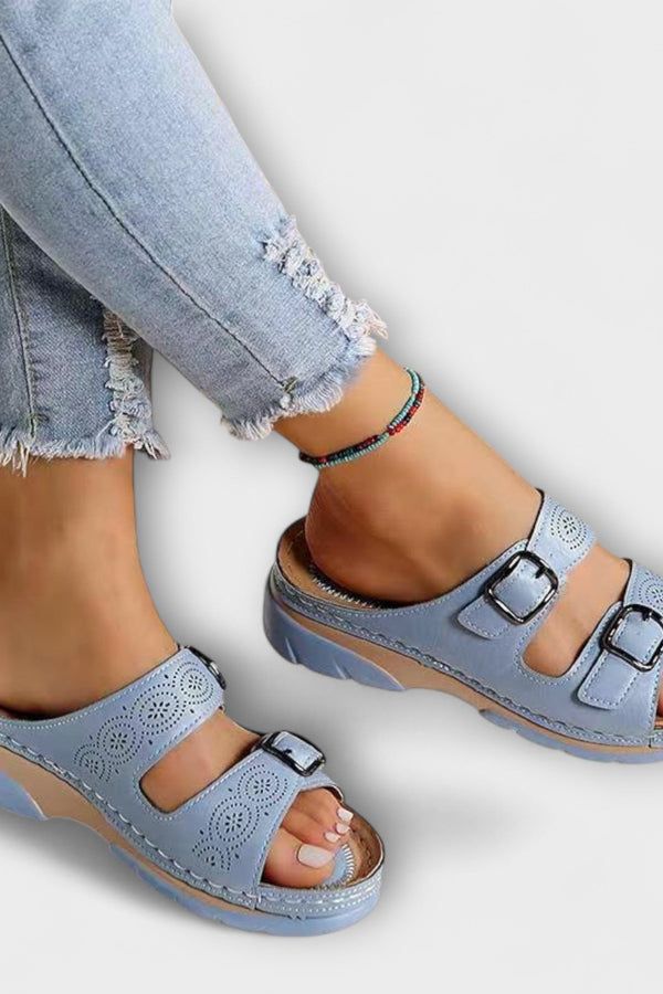 Sandalias de cuero ortopédicas