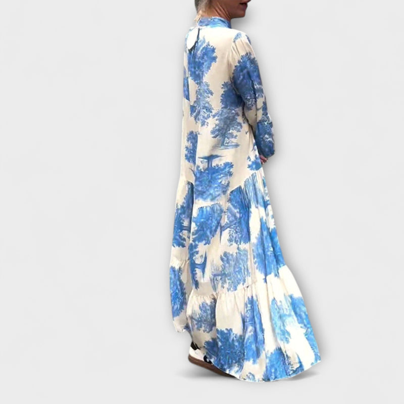 Nerina - Elegante vestido floral maxi