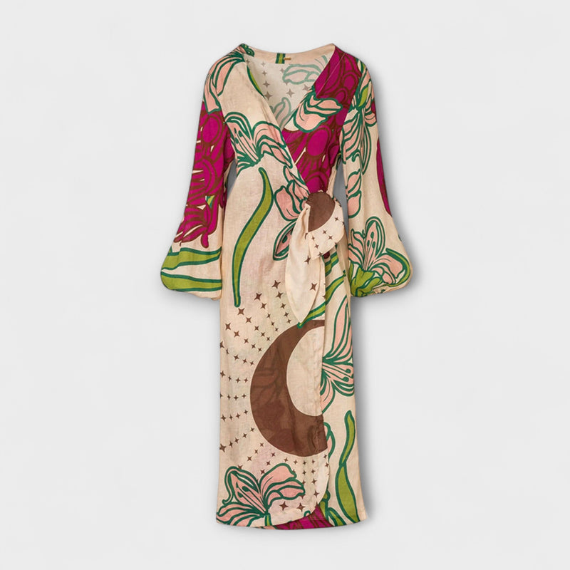 Tracey - Vestido Maxilargo con Cintura