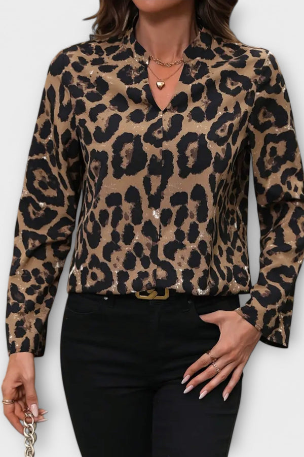 Blusa Leo Casual con Escote