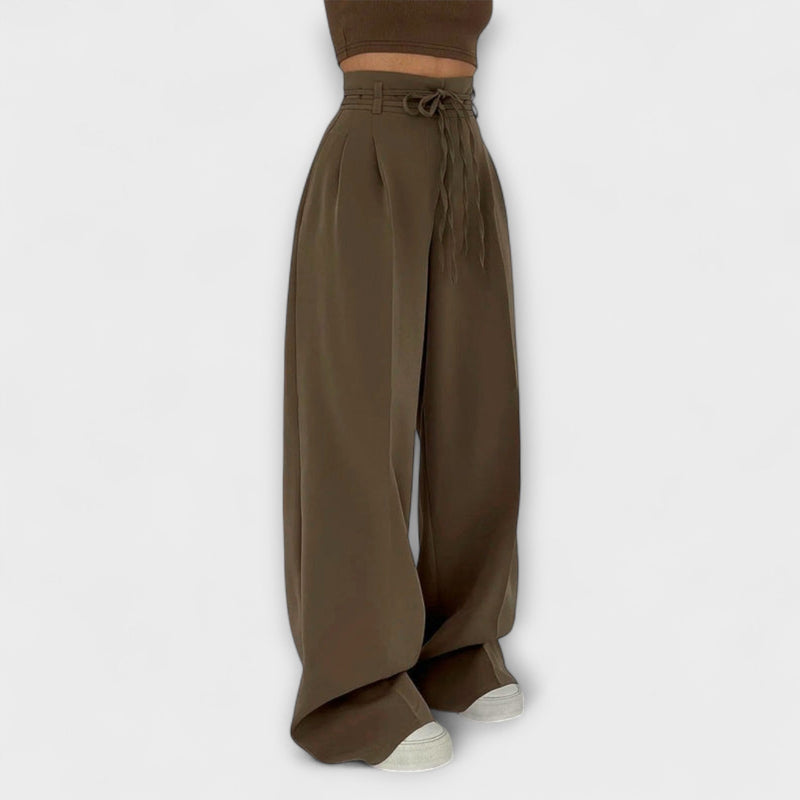 Jill - Pantalones de Ocio Con Cordones