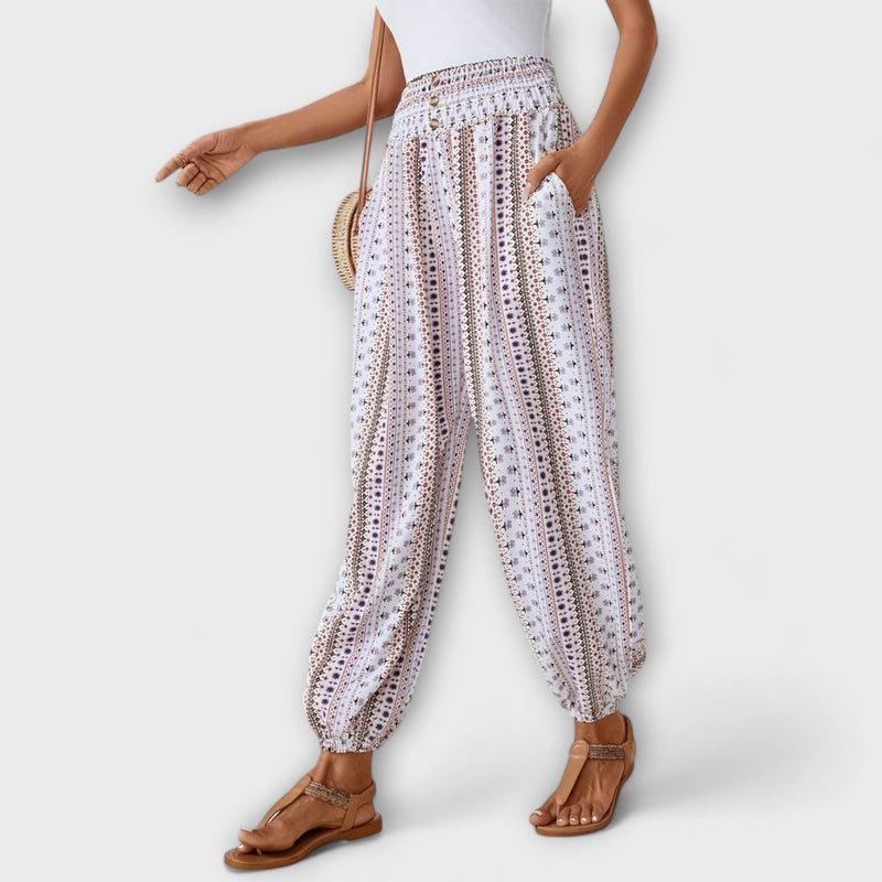 Scarlett - Pantalón con gráfico étnico