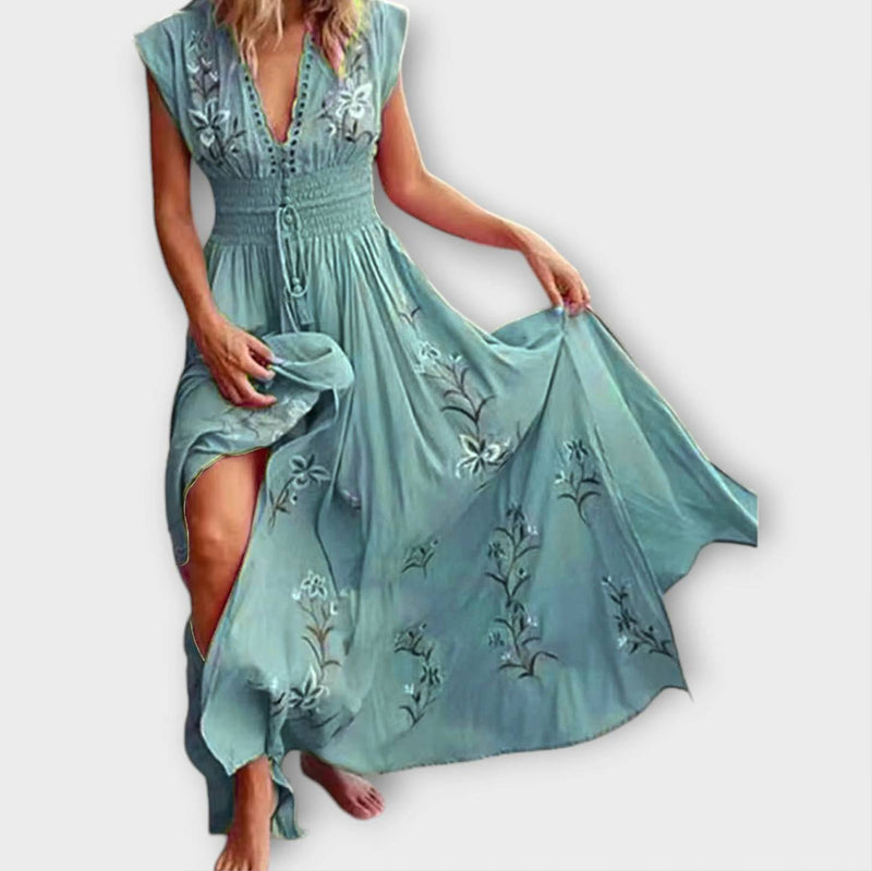 Felizia – Vestido Boho con encantadores bordados