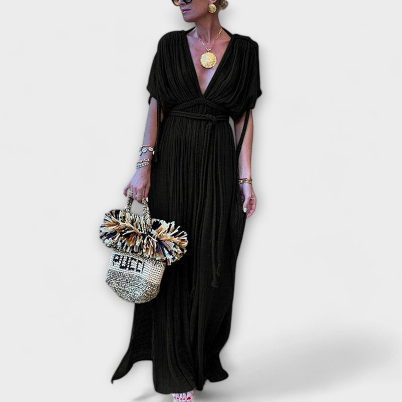 Vestido Maxi Kimono de Estilo Griego