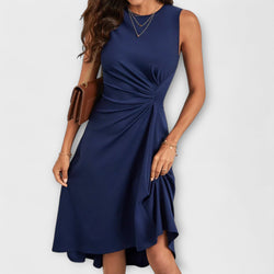 Kimberly – vestido mini azul y sencillo