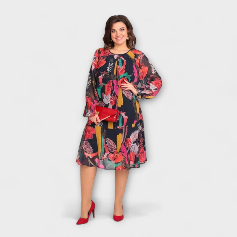 Caroline - Elegante vestido de talla grande para el máximo confort