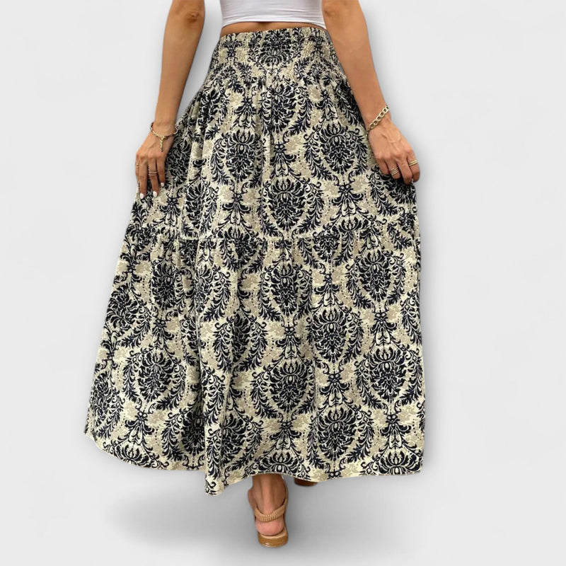 Falda fluida con estampado