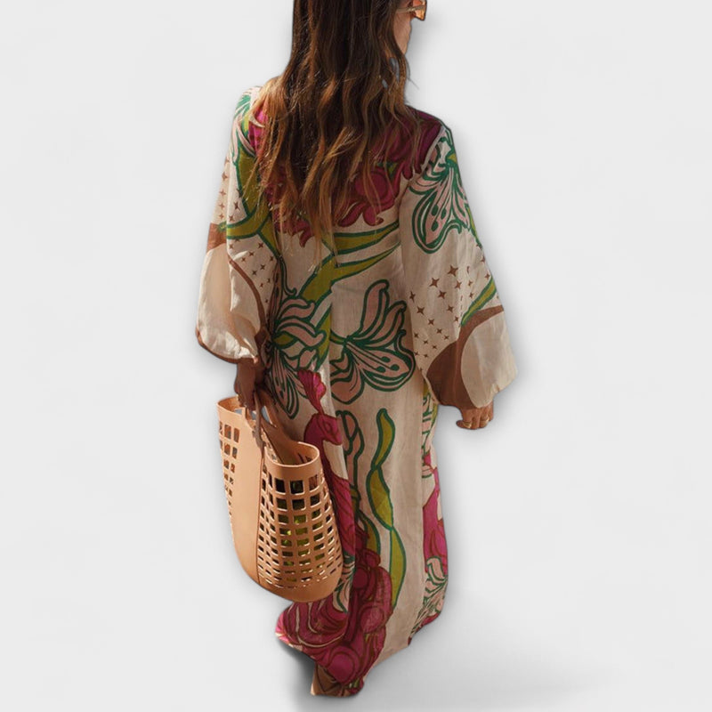 Tracey - Vestido Maxilargo con Cintura