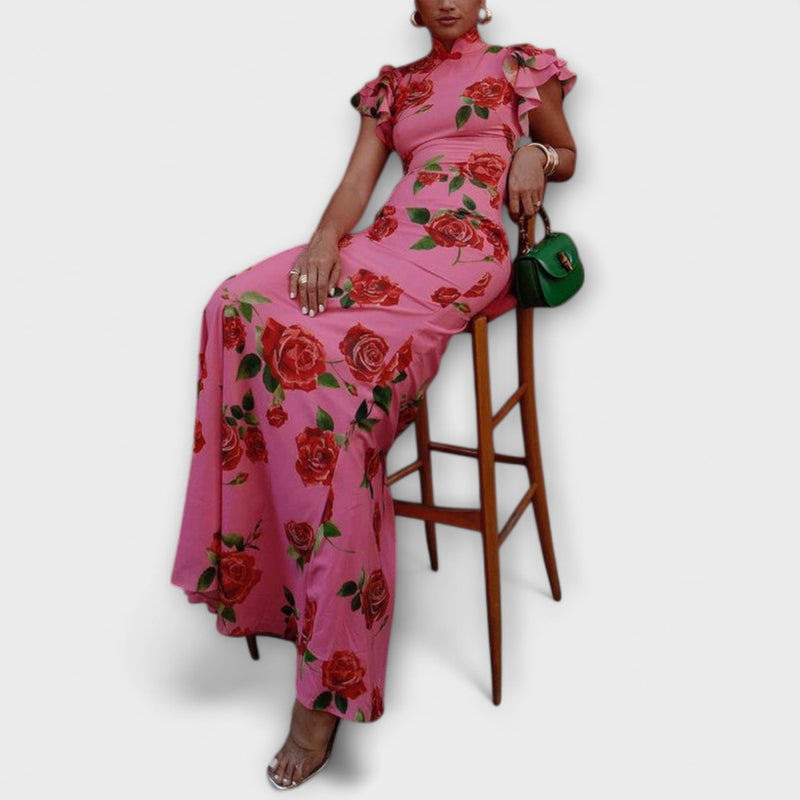 Luna - Vestido maxi con estampado floral