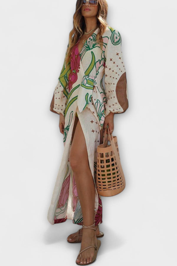 Tracey - Vestido Maxilargo con Cintura