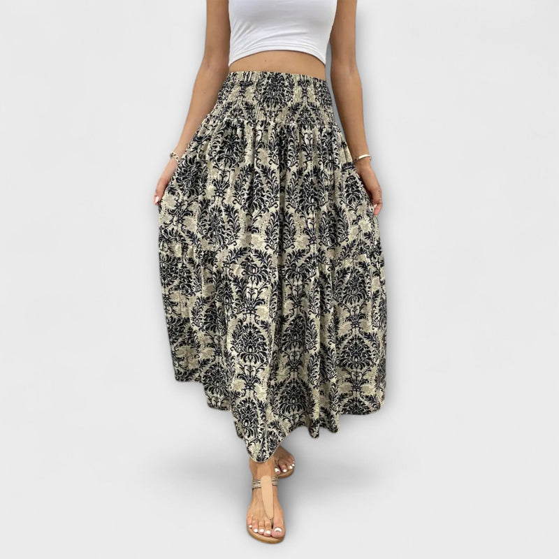 Falda fluida con estampado